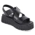 Plateau-Sandalen - black