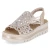 Plateau-Sandalen - beige