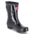 Gummistiefel GLOSSY - black-pink