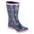 Gummistiefel DOTS - Navy white Pink