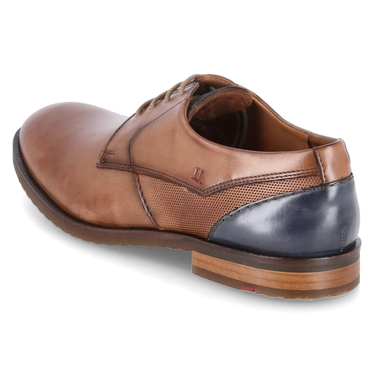 Halbschuhe DOMINO - 3 - CAMEL/ATLANTIC BLUE