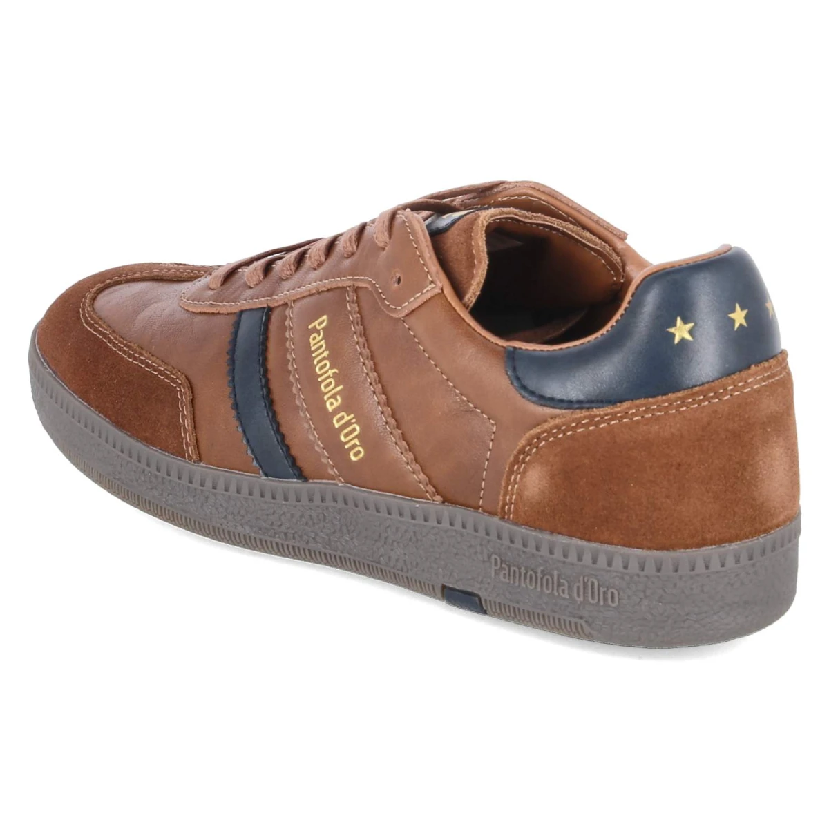 Low Sneaker BALLARE - cognac/navy