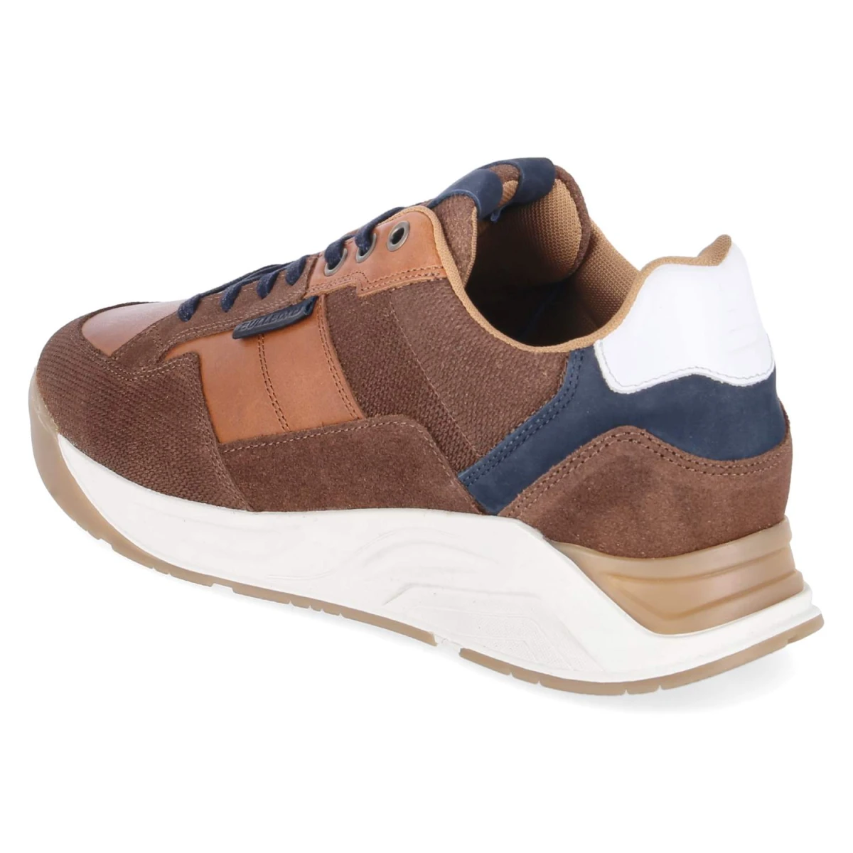 Low Sneaker - cognac-navy