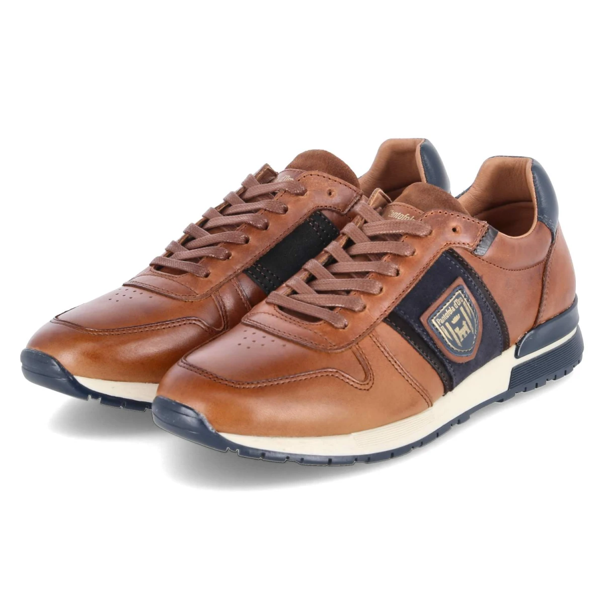 Low Sneaker SANGANO - cognac