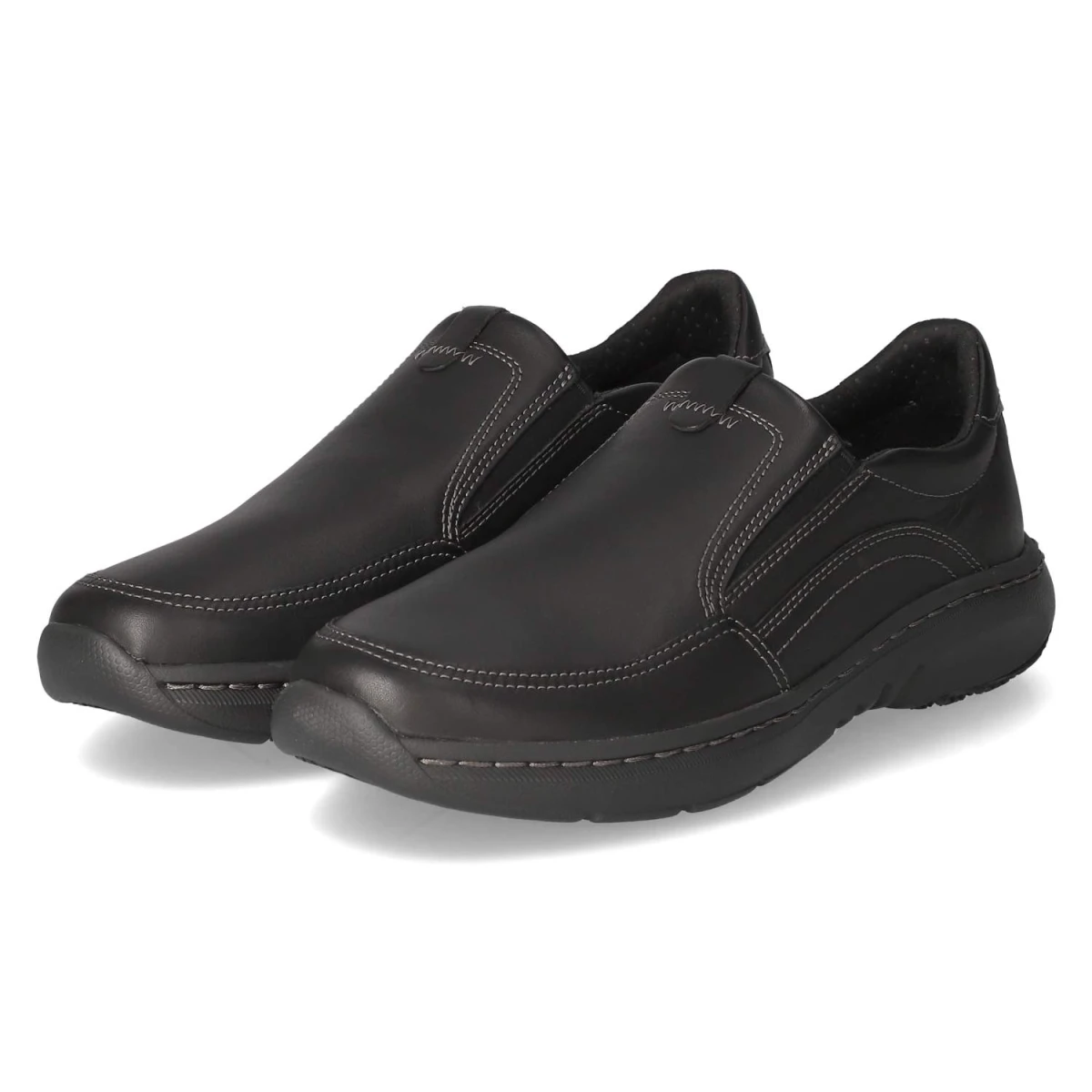 Slipper PRO STEP - BLACK LEATHER