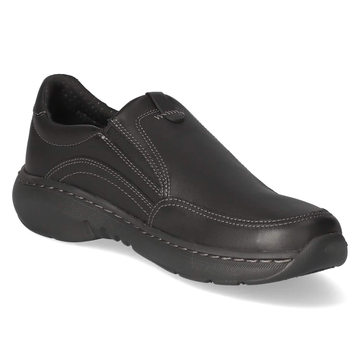 Slipper PRO STEP - BLACK LEATHER