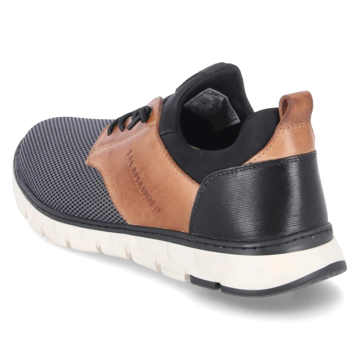 Slipper - dark grey / cognac