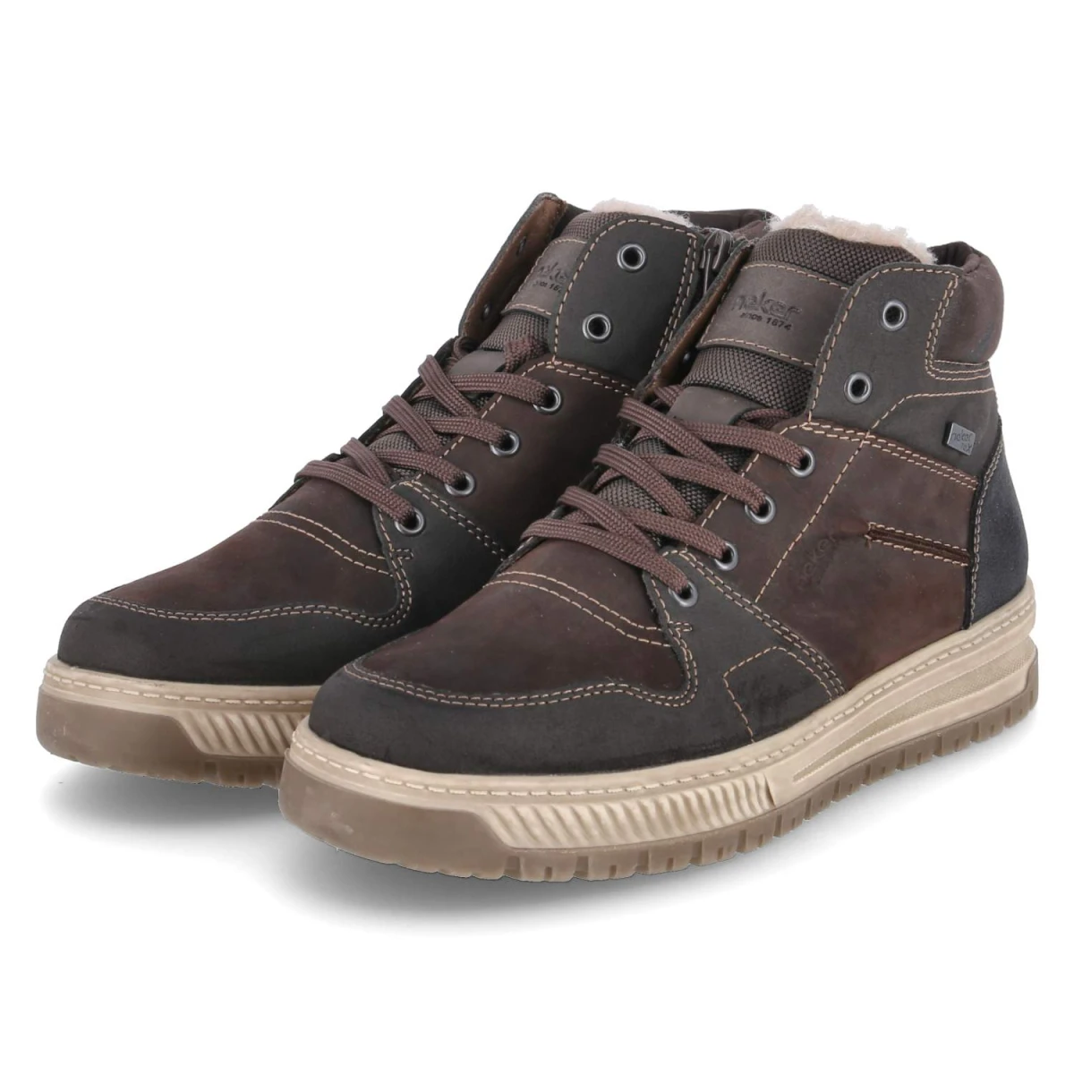 Winterboots - braun kombi