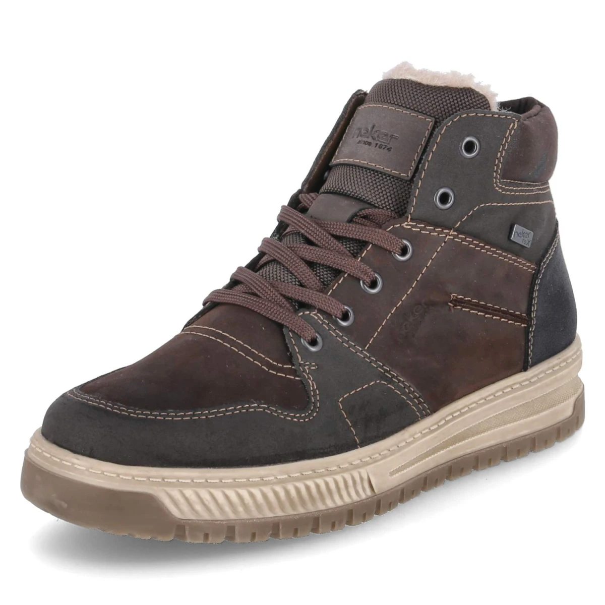 Winterboots - braun kombi