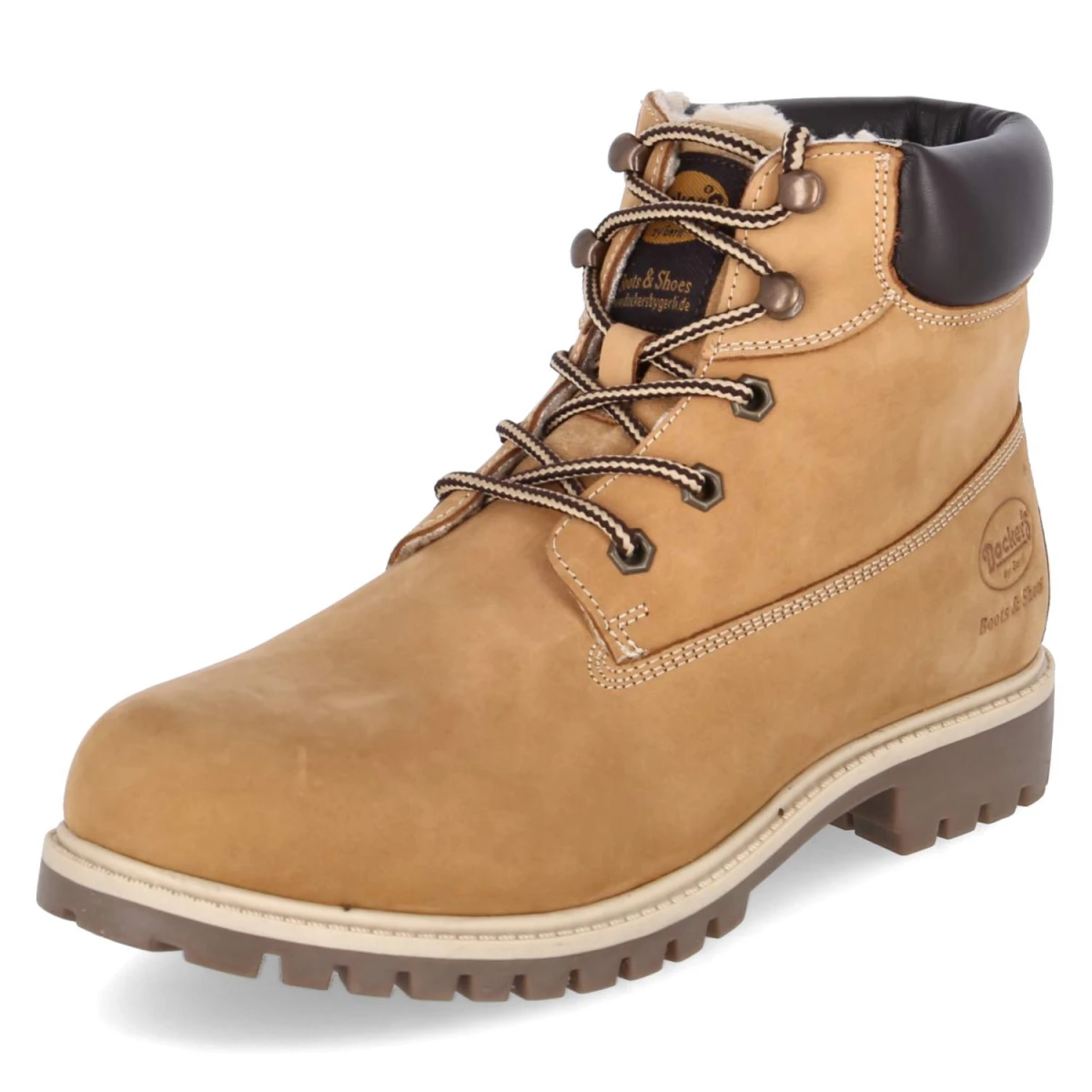 Schnürboots - golden tan