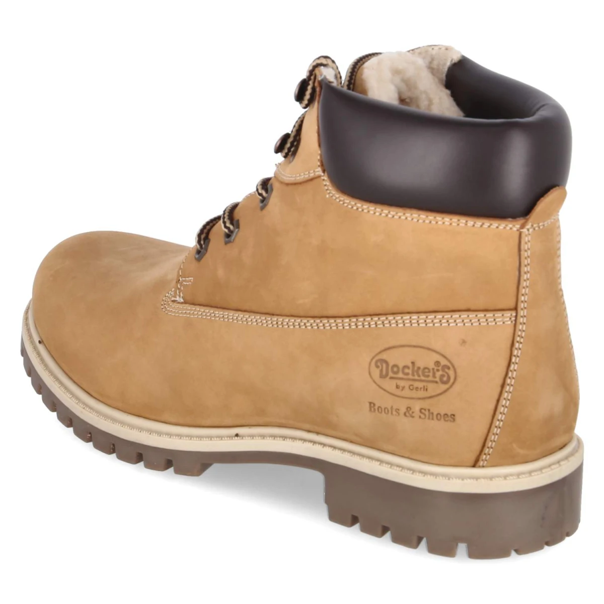 Schnürboots - golden tan