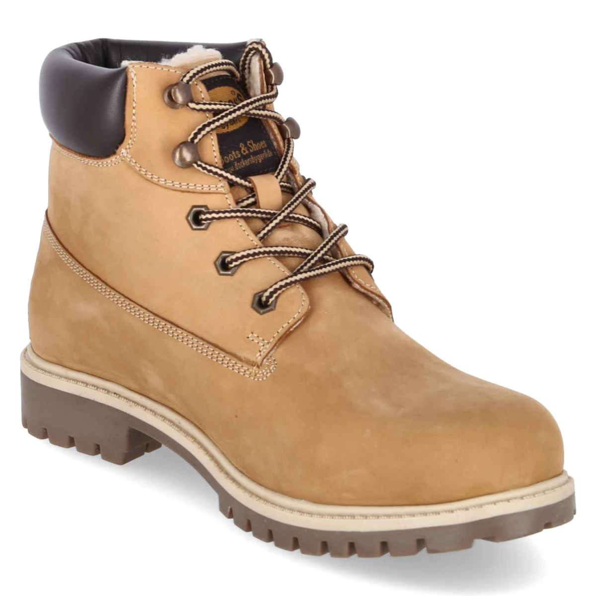 Schnürboots - golden tan
