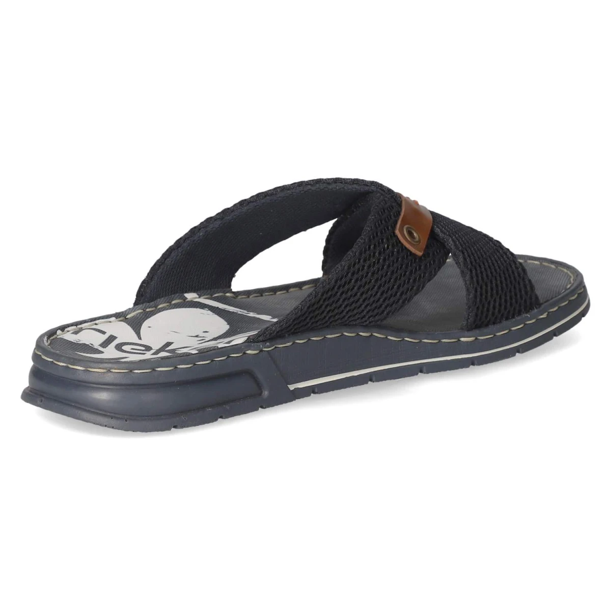 Pantoletten - blau kombi