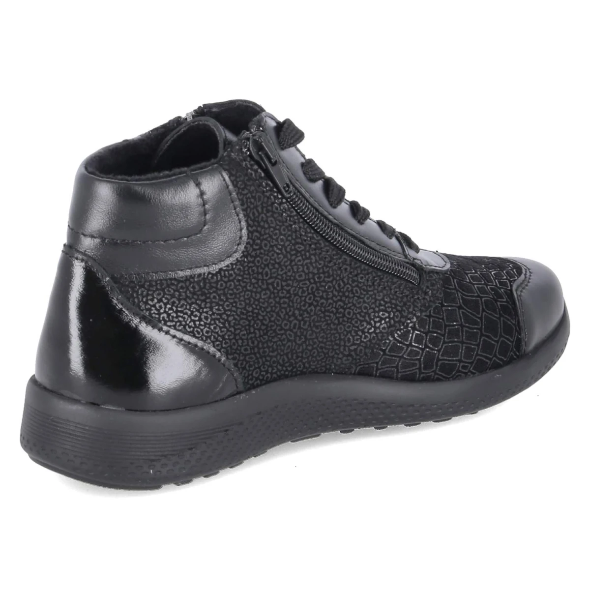 Schnürboots KIRA 24 - black metall