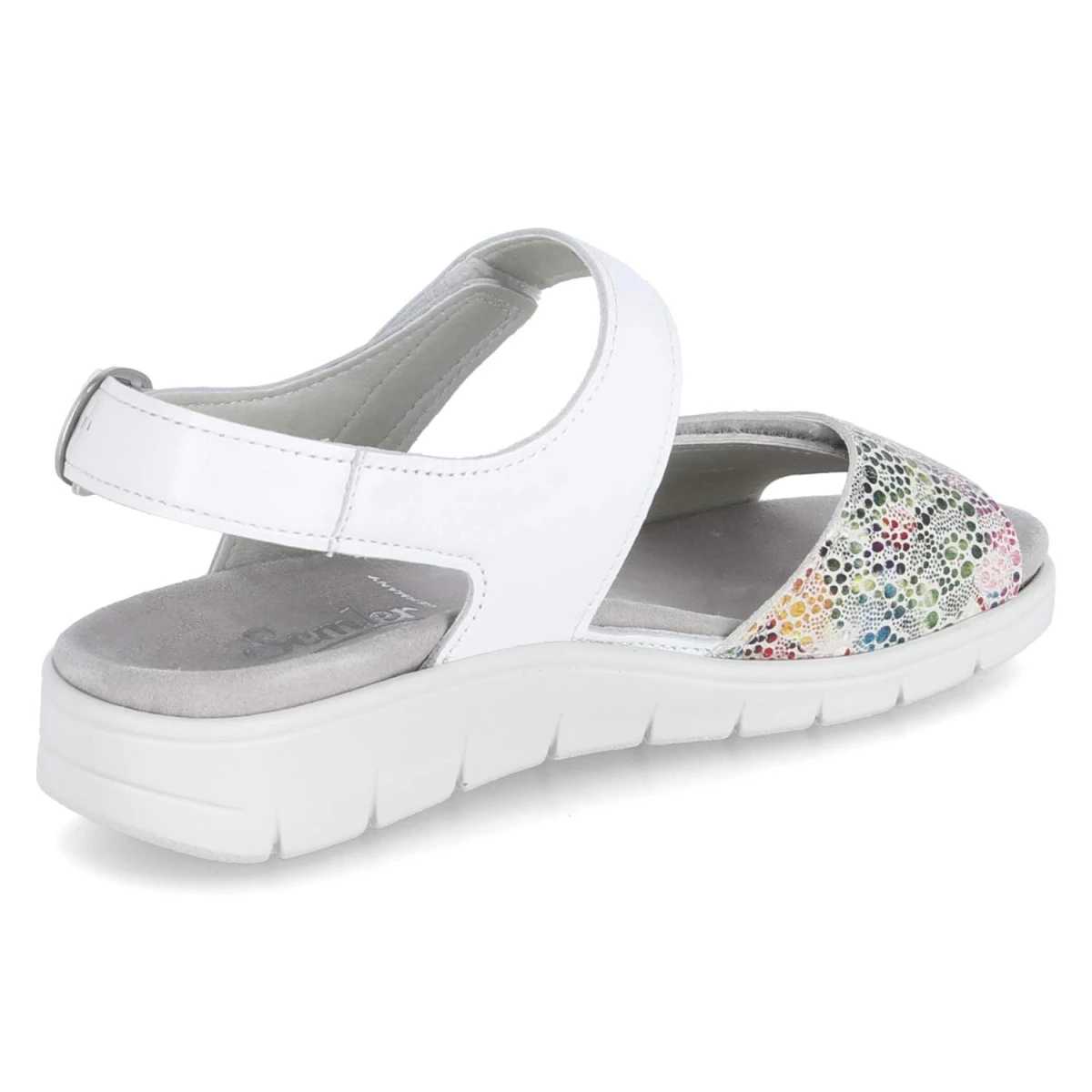 Sandalen FLOWER-SAMT/SOFT-N. - WEISS