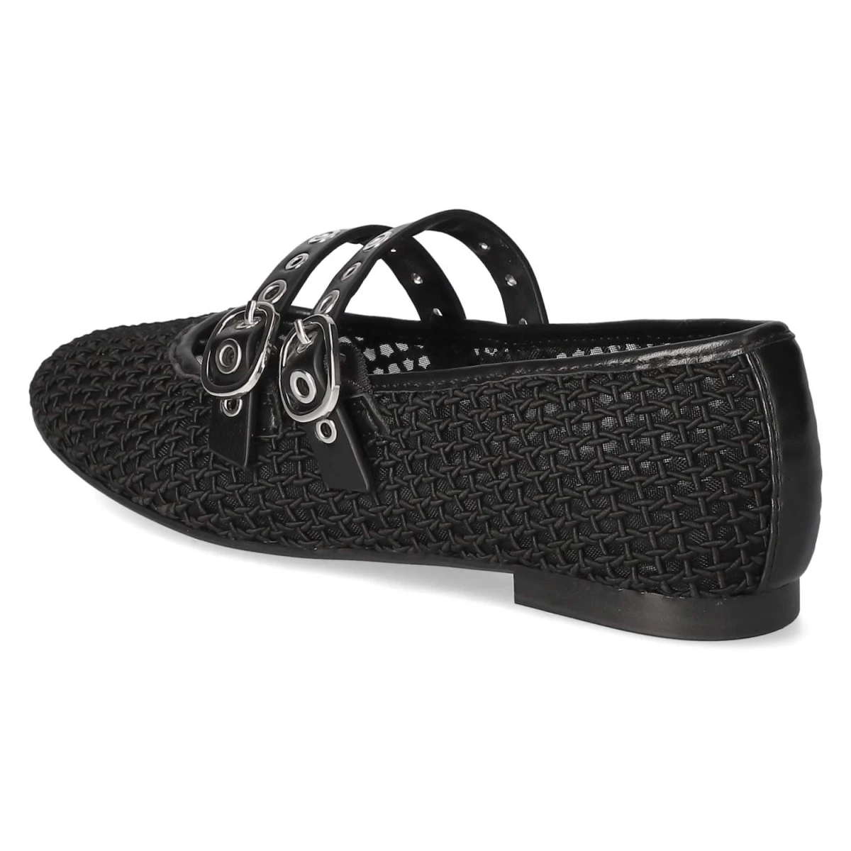 Spangenballerinas - BLACK