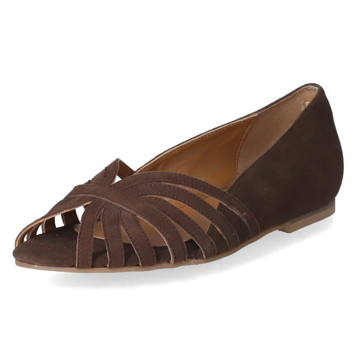 Ballerinas PASSIONATE SUEDE - dark brown