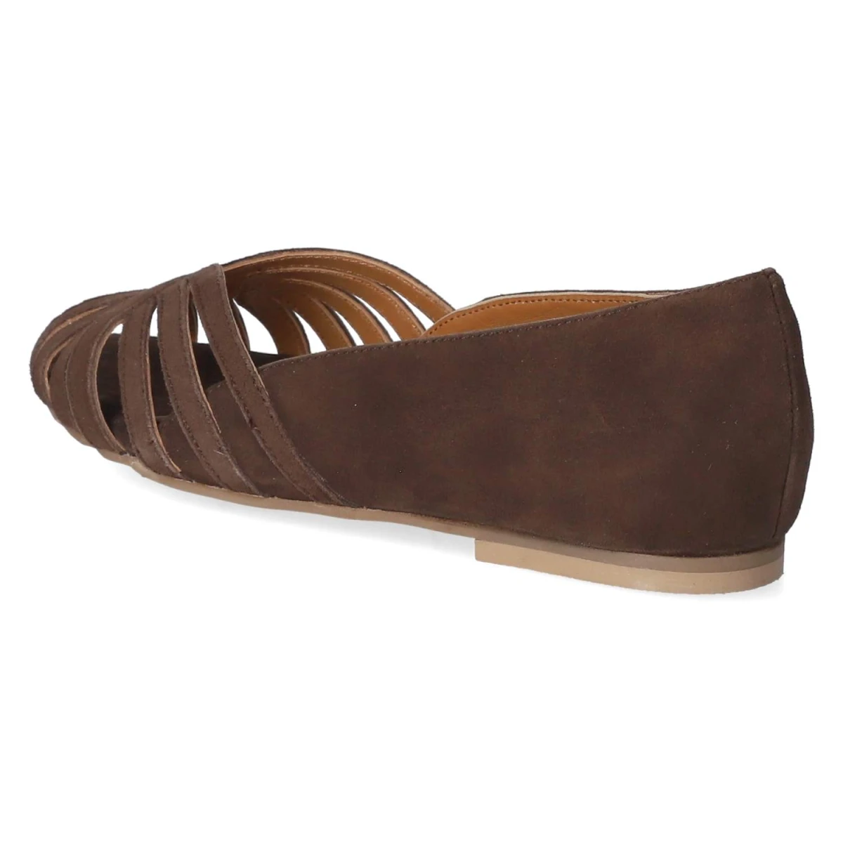 Ballerinas PASSIONATE SUEDE - dark brown