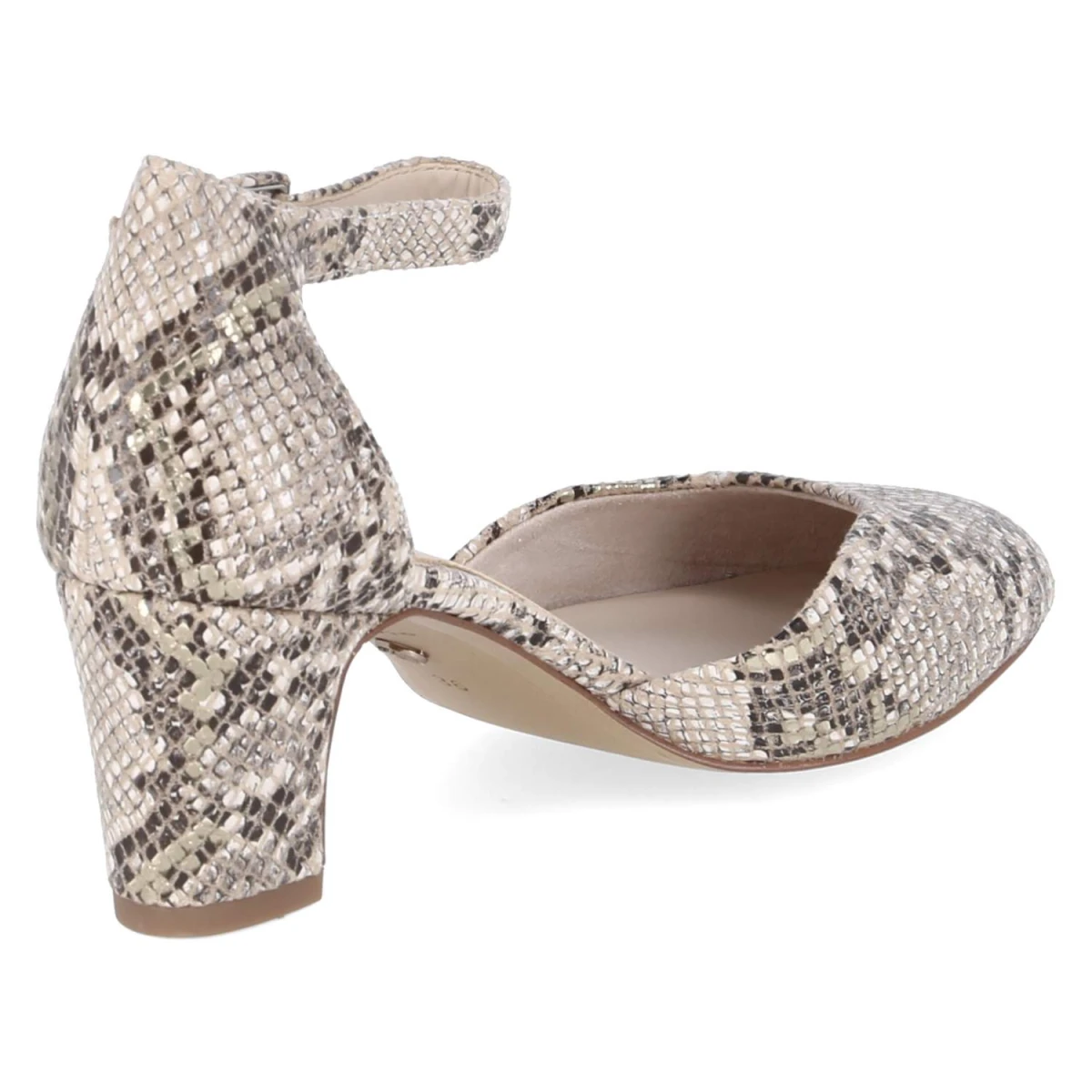 Riemchenpumps - BEIGE SNAKE