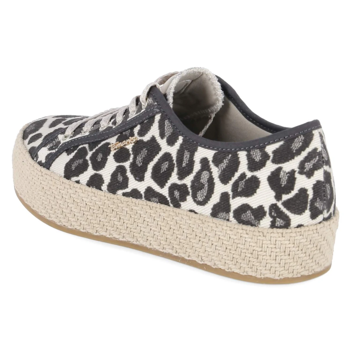 Leinen-Sneaker - Leopard