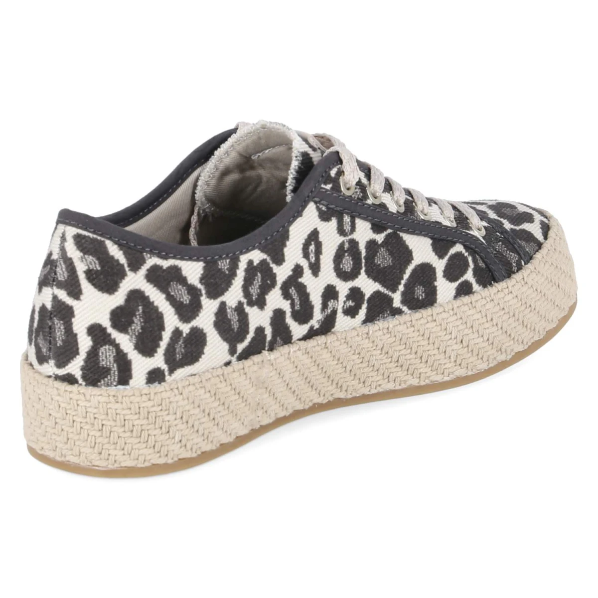 Leinen-Sneaker - Leopard