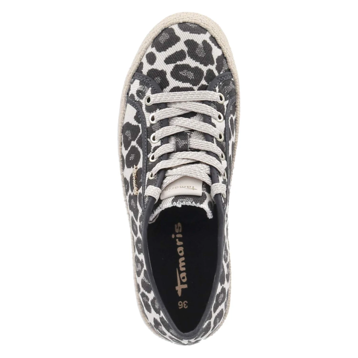 Leinen-Sneaker - Leopard