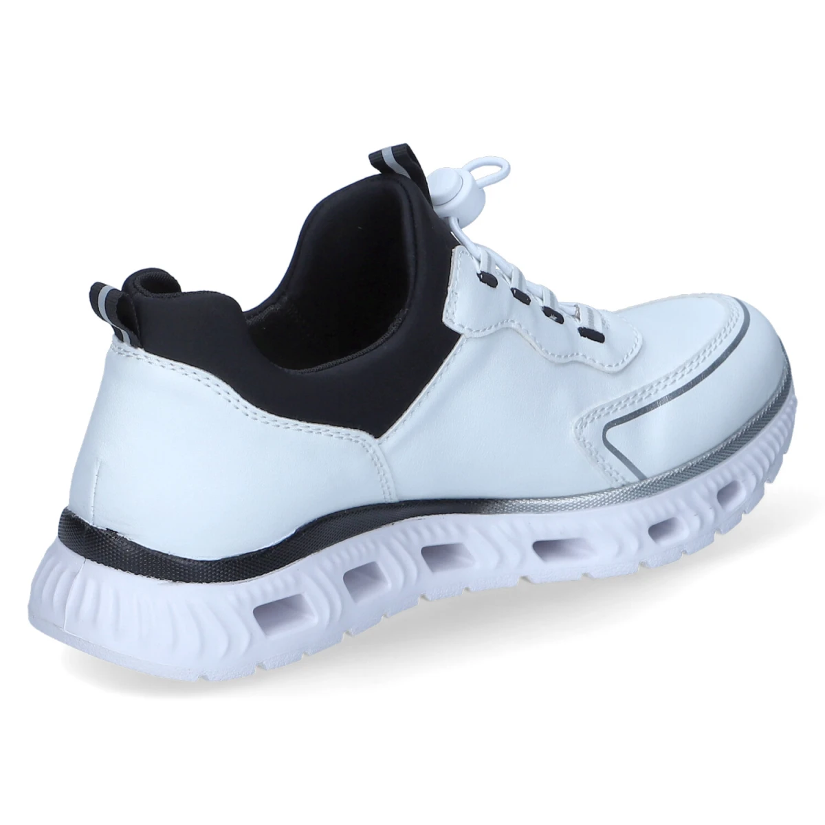 Slip-On-Sneaker - weiss/bianco/schwarz/schwarz