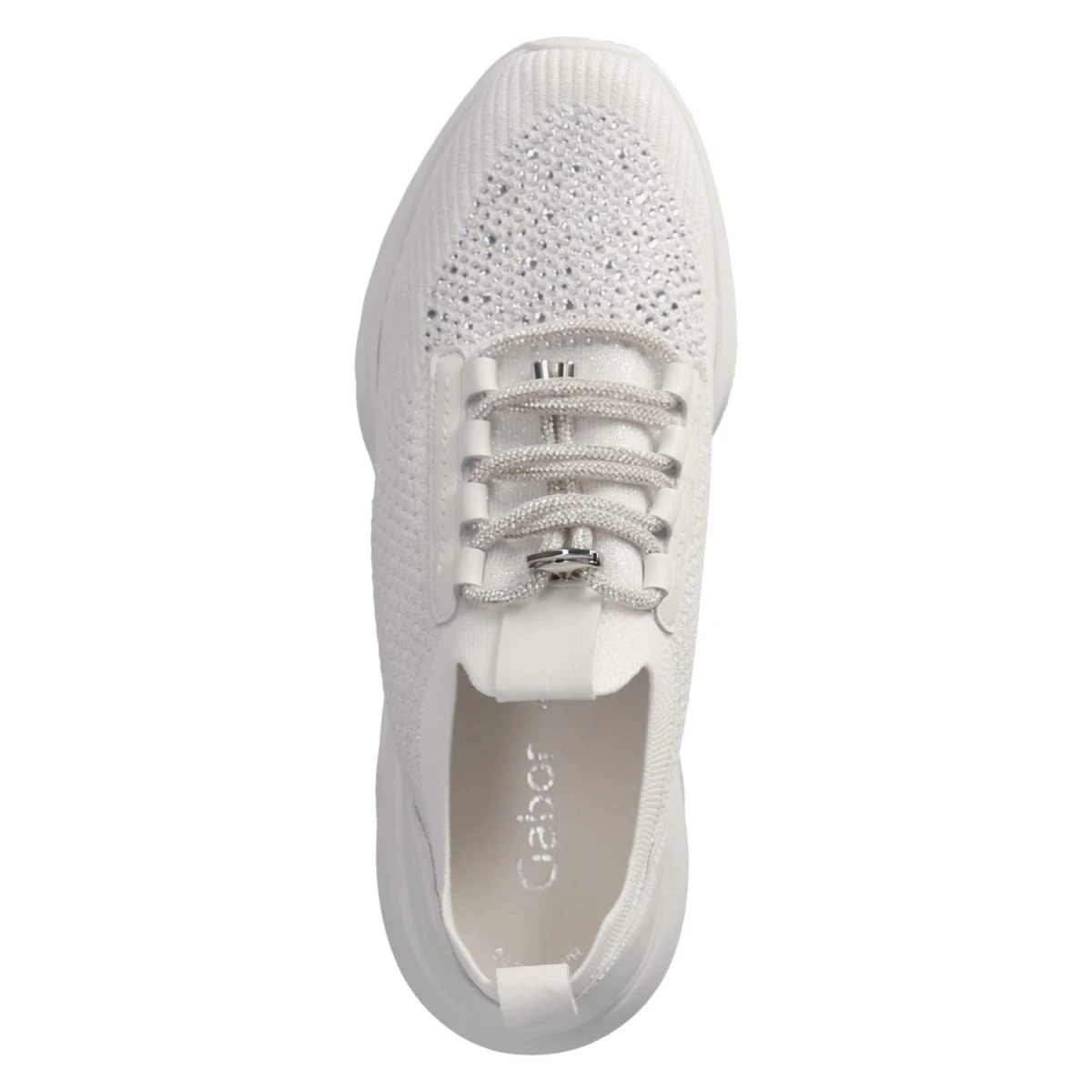 Low Sneaker - weiss (Glitter)