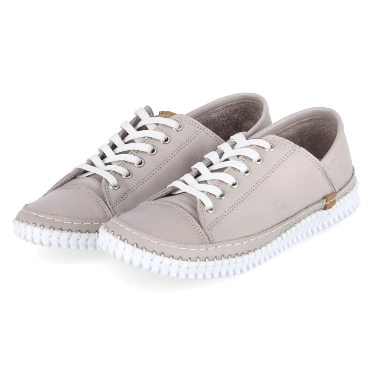 Halbschuhe - silbergrau