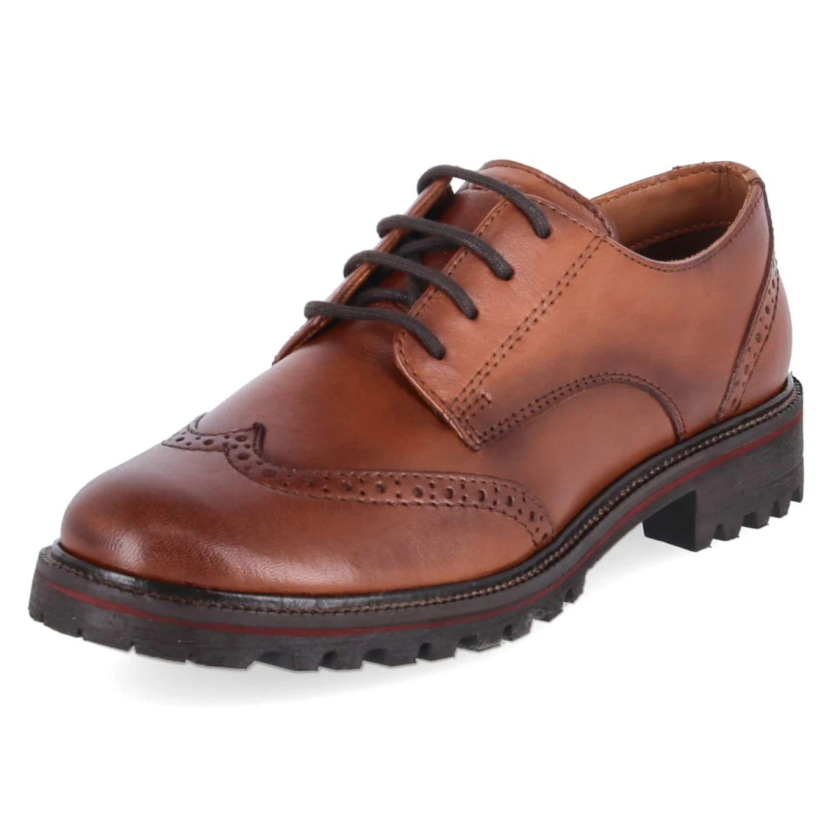 Halbschuhe - cognac