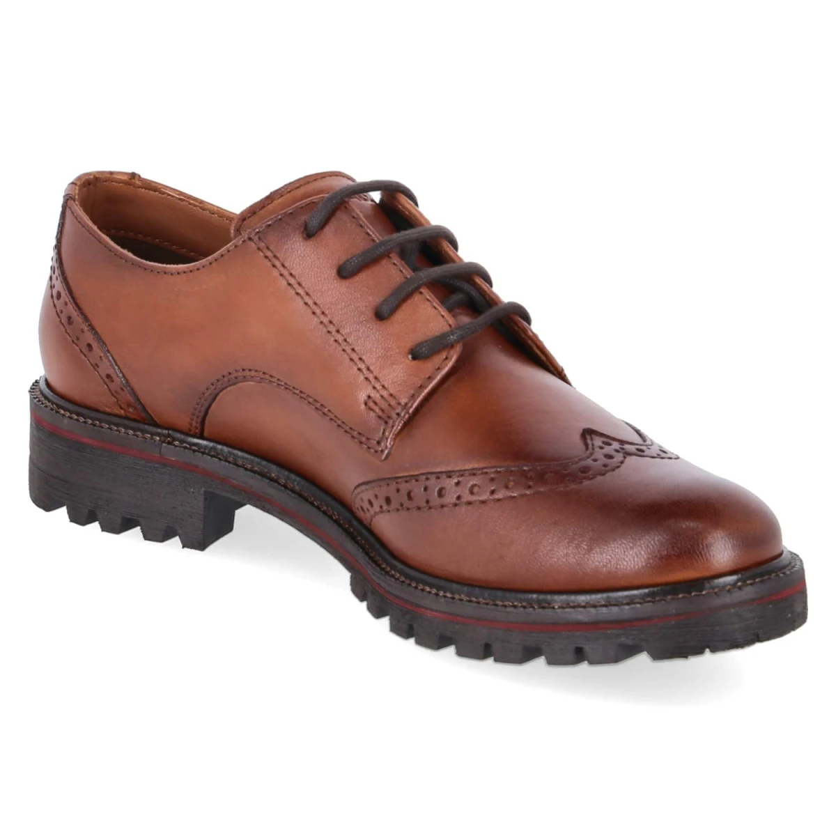 Halbschuhe - cognac