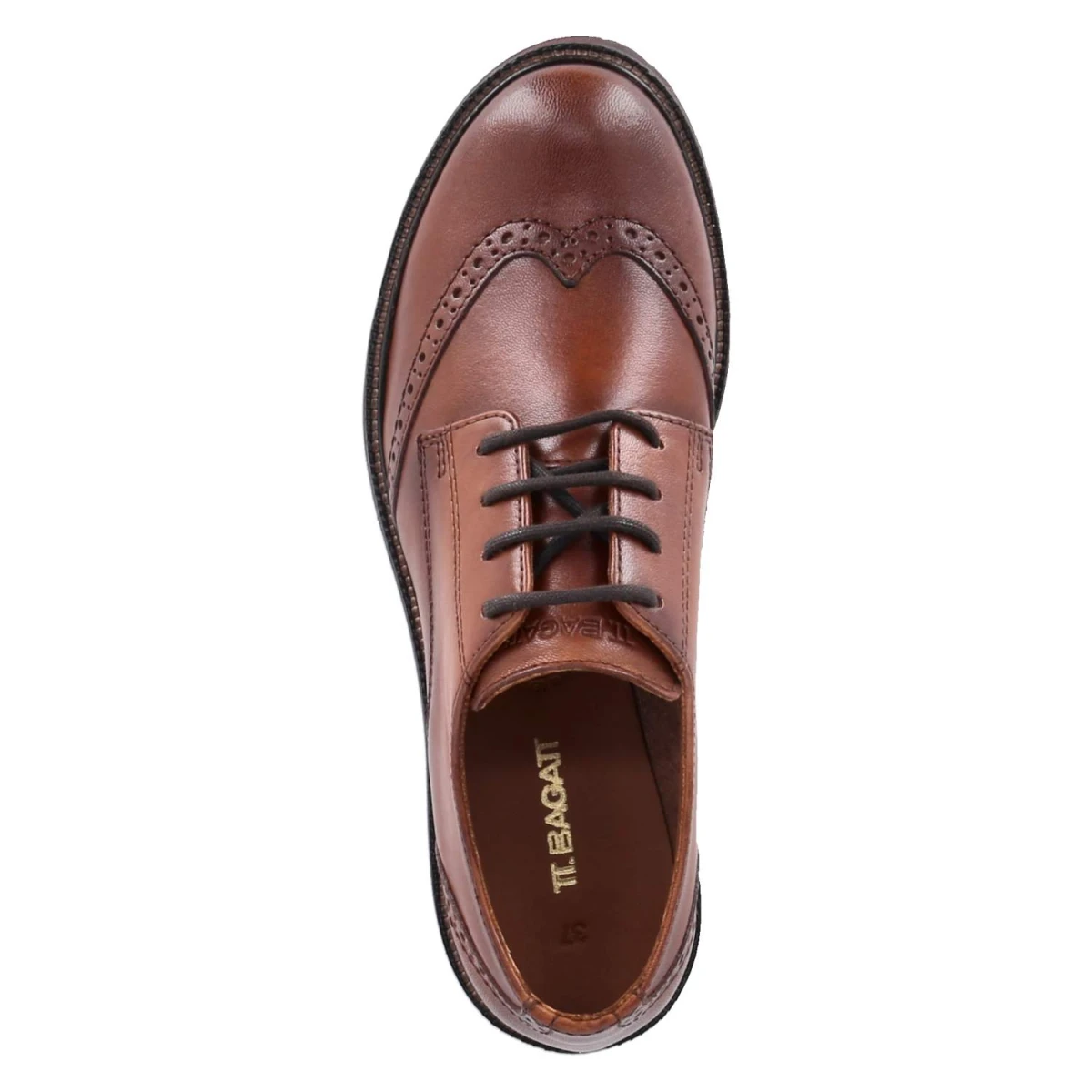 Halbschuhe - cognac