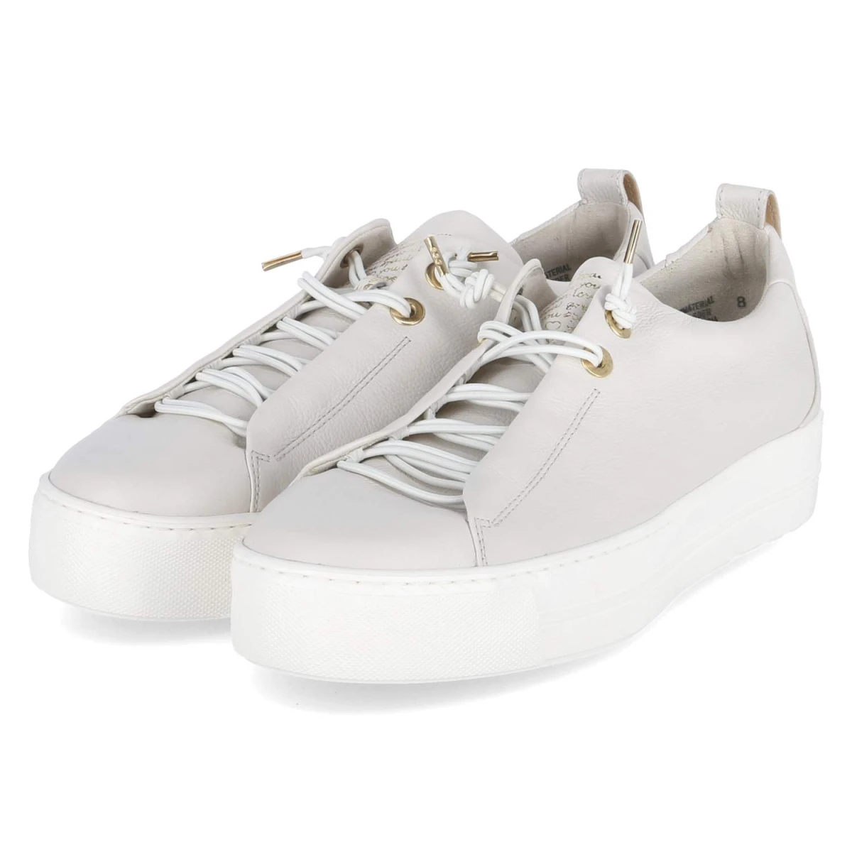 Low Sneaker - ivory / gold