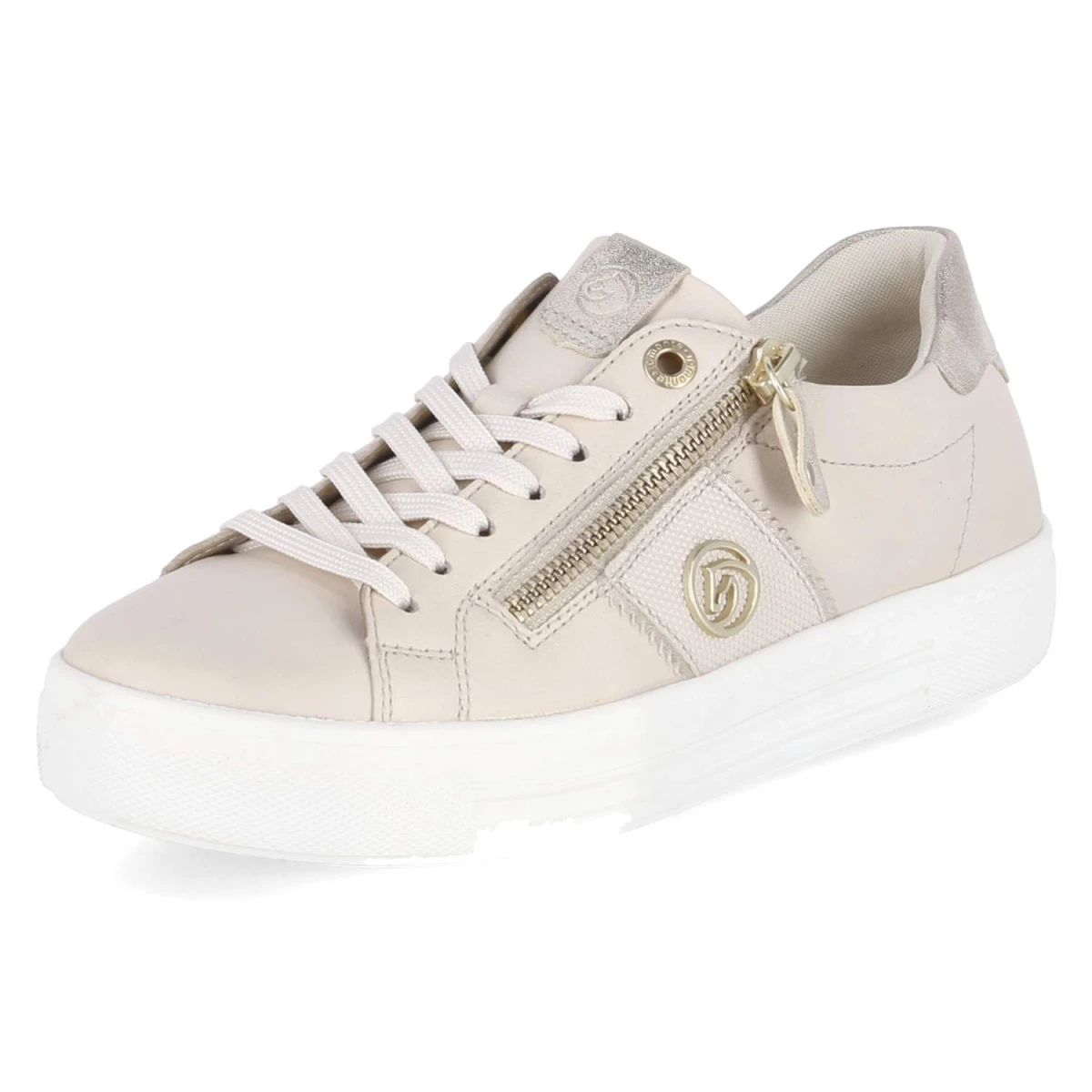 Halbschuhe - beige kombi