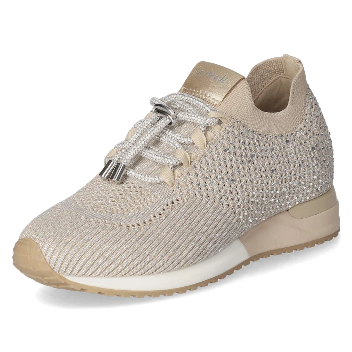 Low Sneaker - Beige Silber