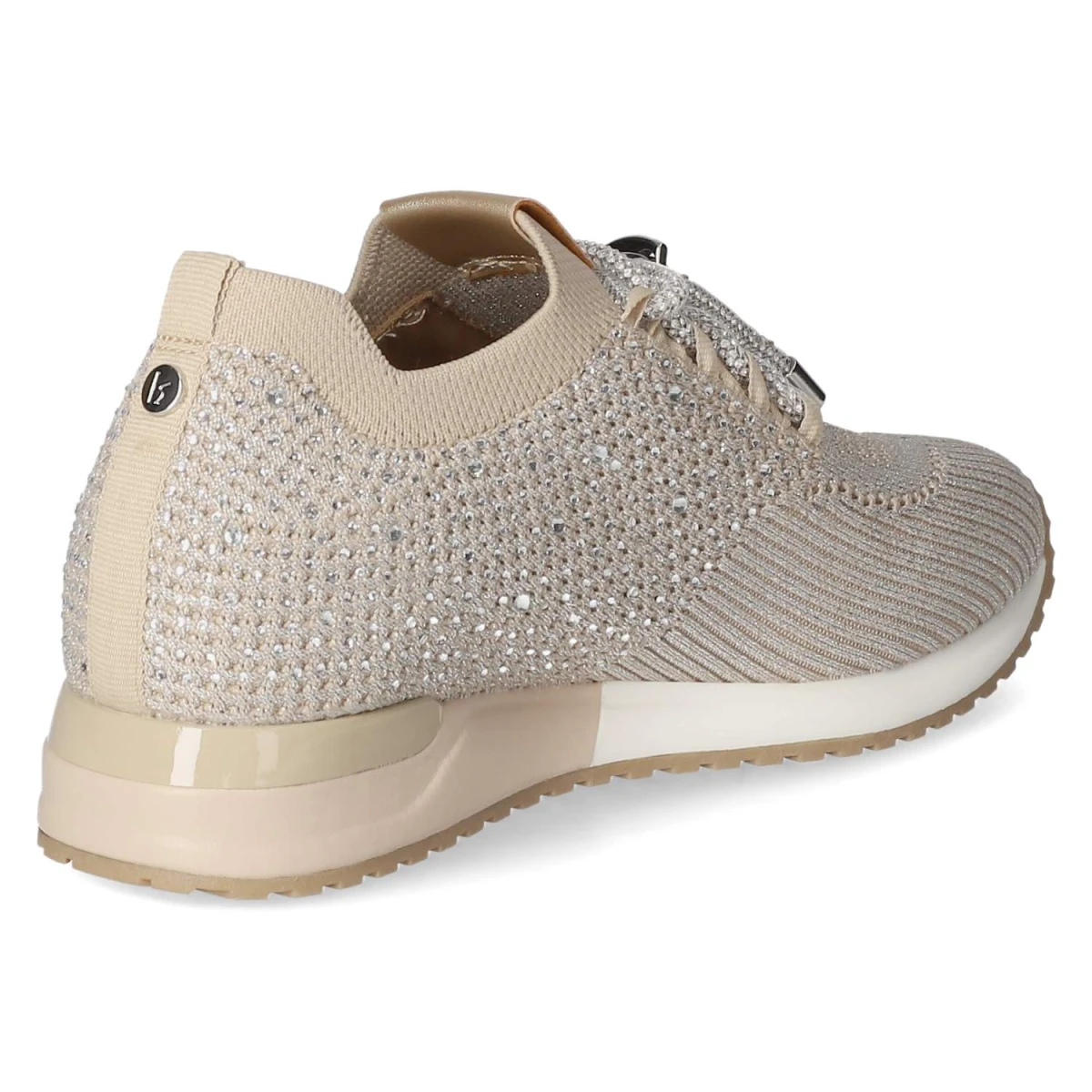 Low Sneaker - Beige Silber