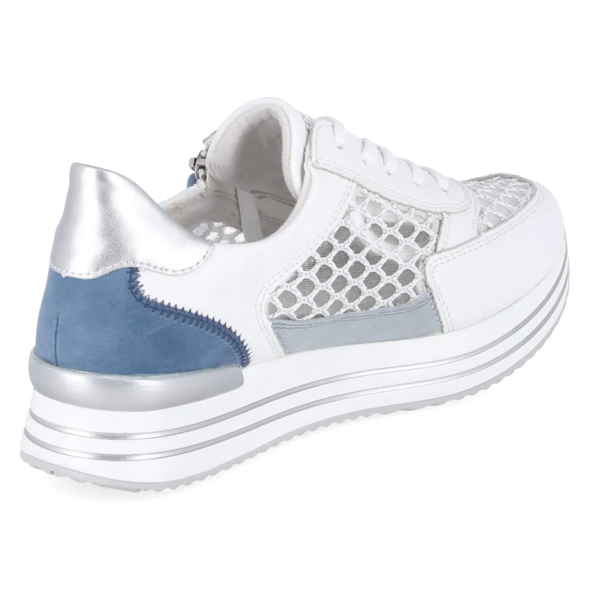 Plateau-Sneaker - weiss kombi