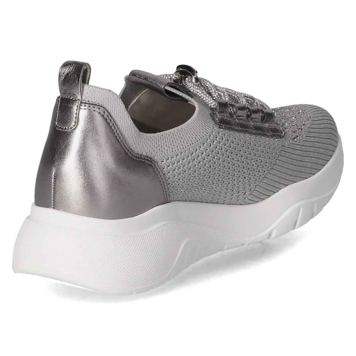 Low Sneaker - grau (Glitter)