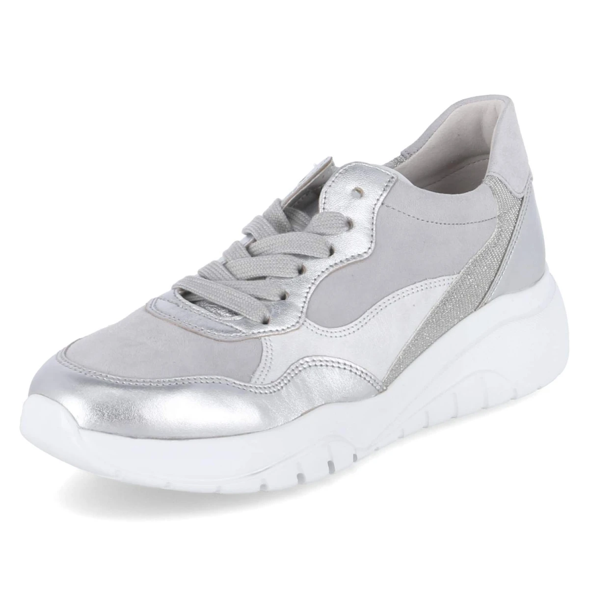 Low Sneaker - silber kombi