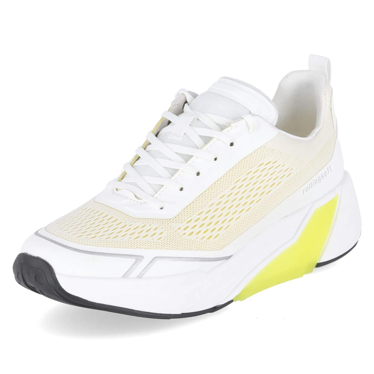Low Sneaker - weiss/yellow