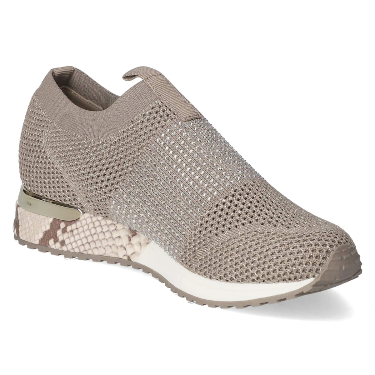 Low Sneaker - taupe/gold