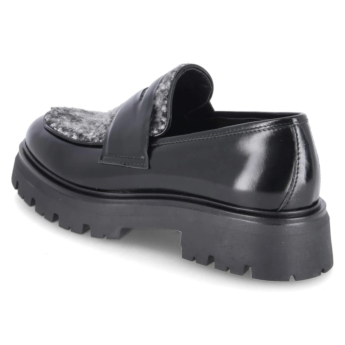 Loafer - nero/grigio