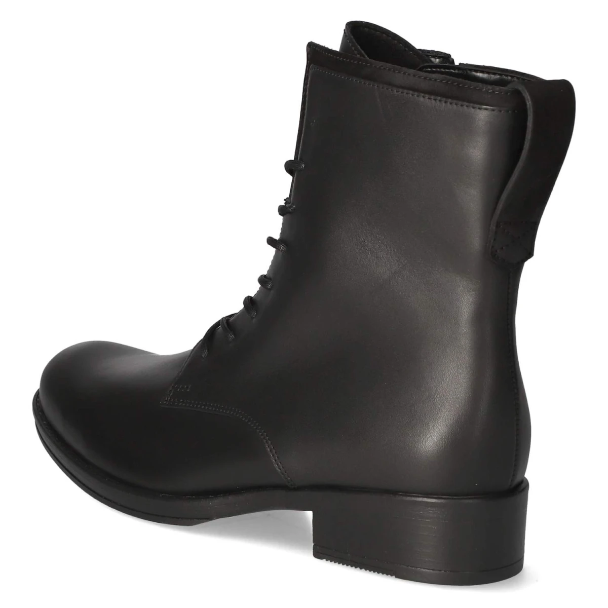 Schnürstiefeletten - schwarz