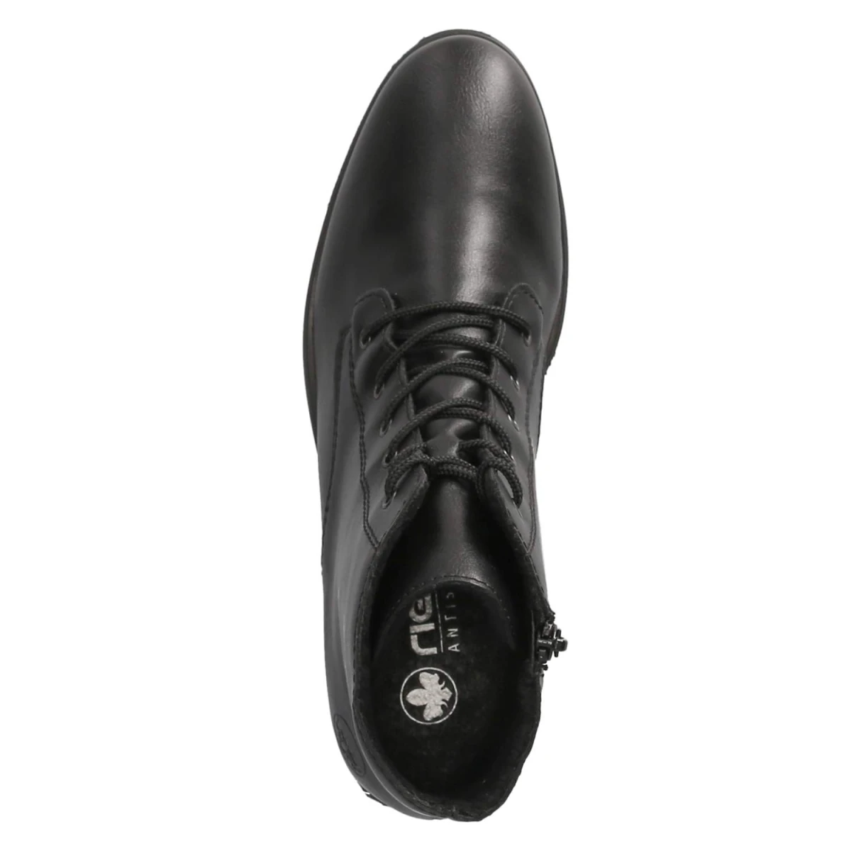 Schnürstiefeletten - schwarz