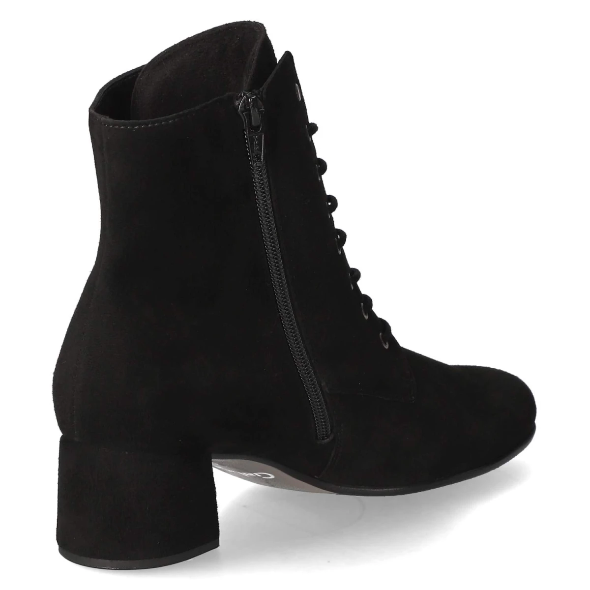 Schnürstiefeletten - schwarz