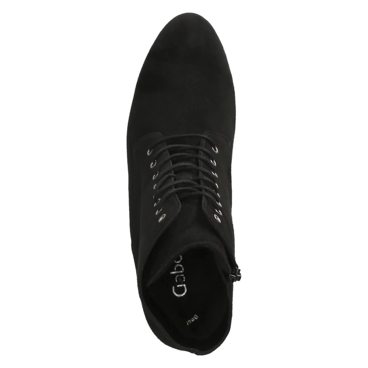 Schnürstiefeletten - schwarz