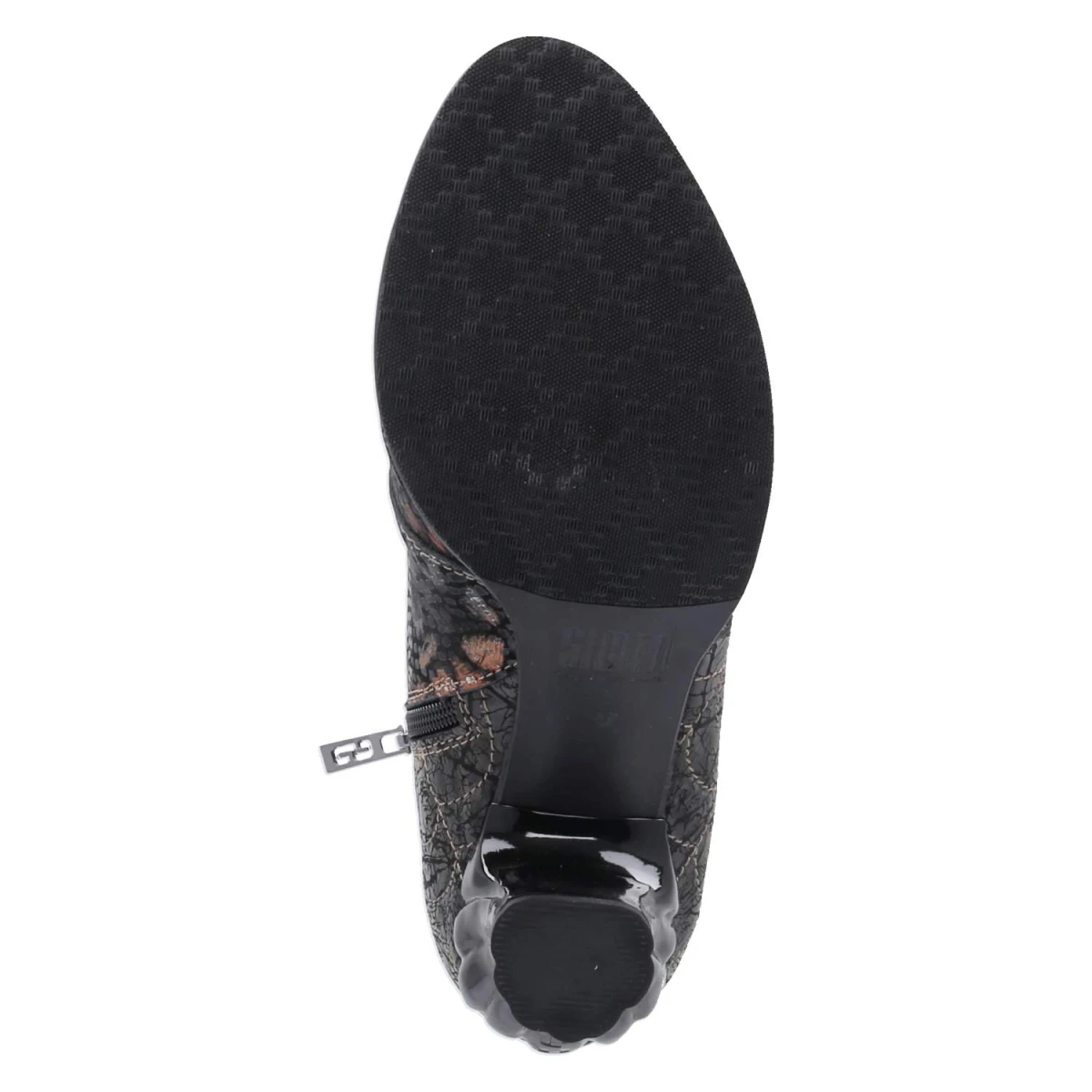 Schnürrstiefeletten - Schwarz/Gold