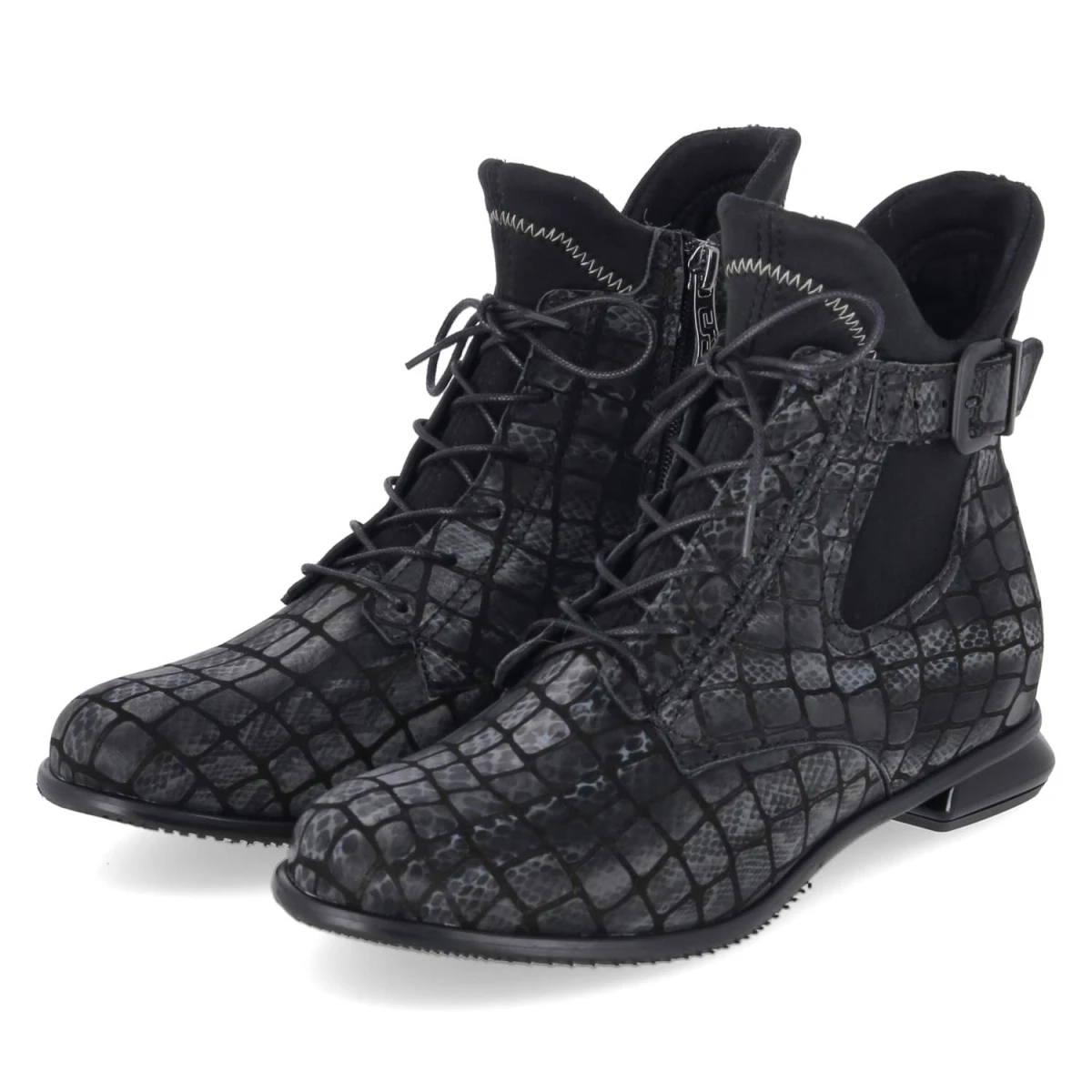 Ankle Boots - Grau/Schwarz