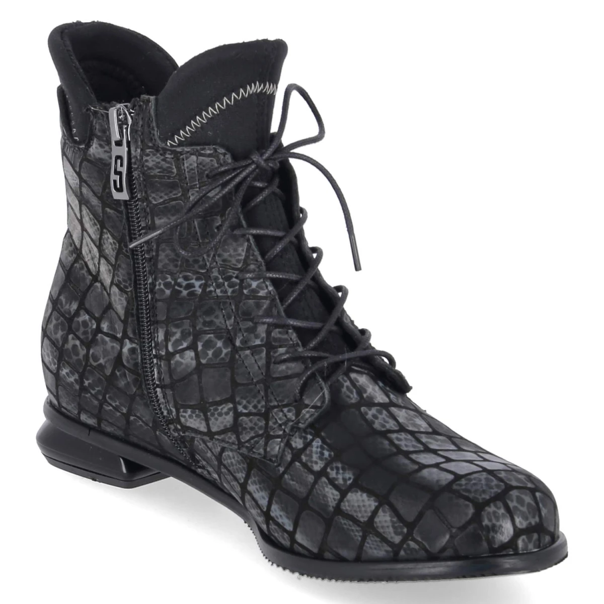 Ankle Boots - Grau/Schwarz