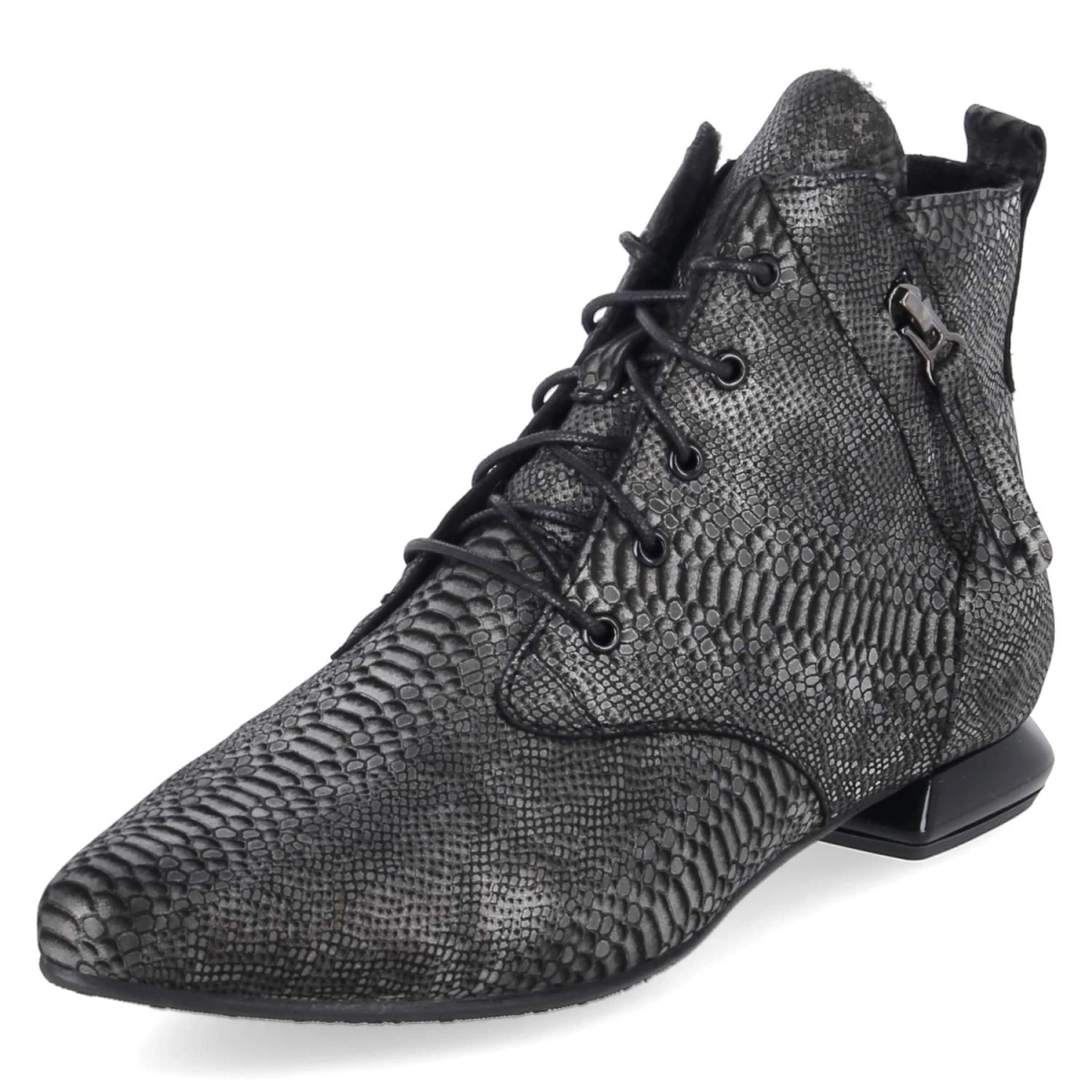 Ankle Boots - Schwarz/Grau